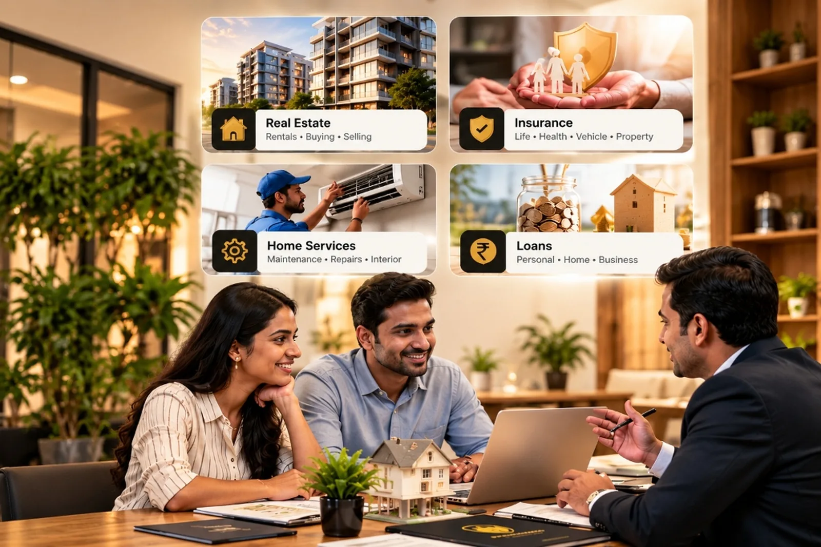 Kaundinya Consultancy - Personalized Advisory for Real Estate, Insurance, Home Services, and Loans